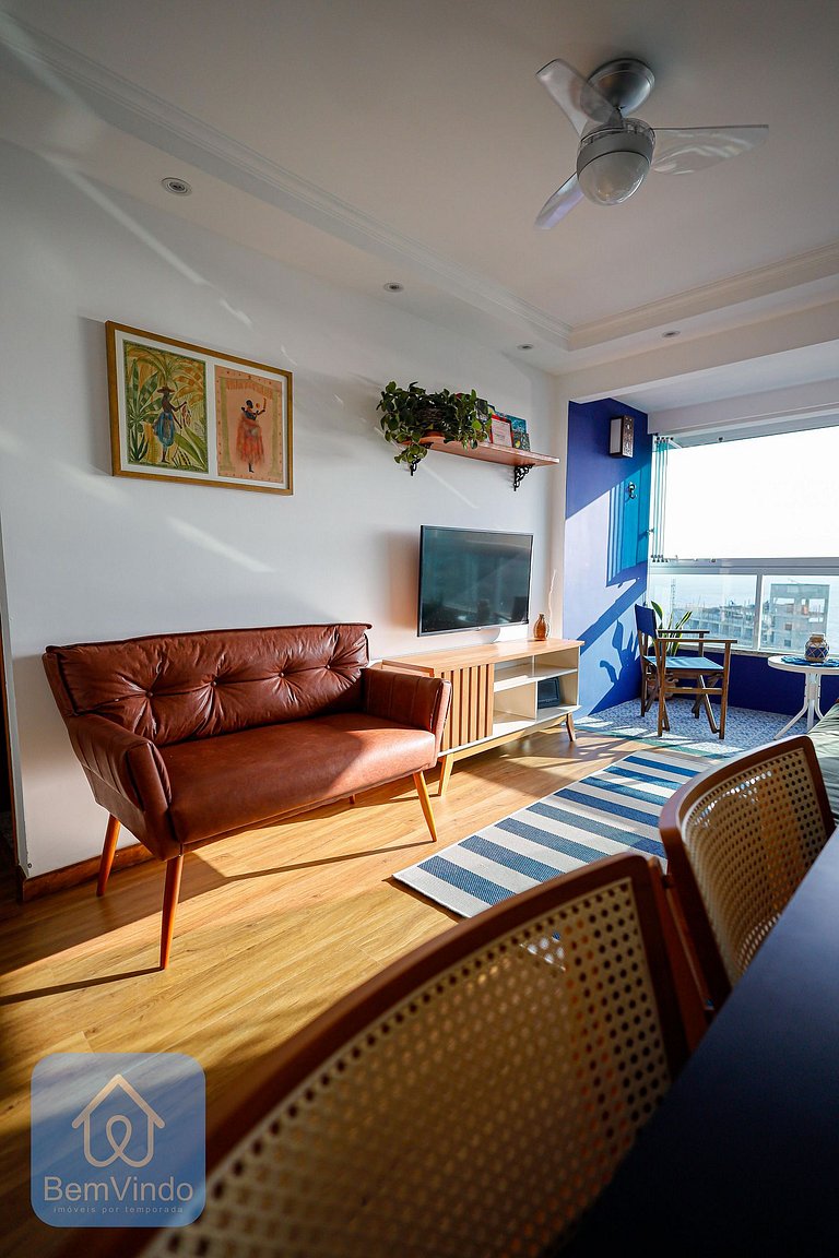 Apartamento Com Linda Vista Mar