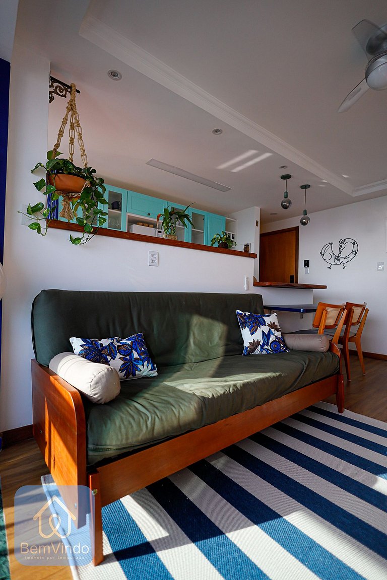 Apartamento Com Linda Vista Mar