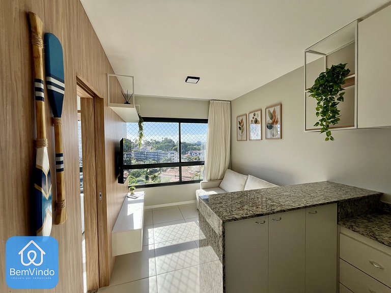 Apartamento Quarto e Sala Completo Na Barra