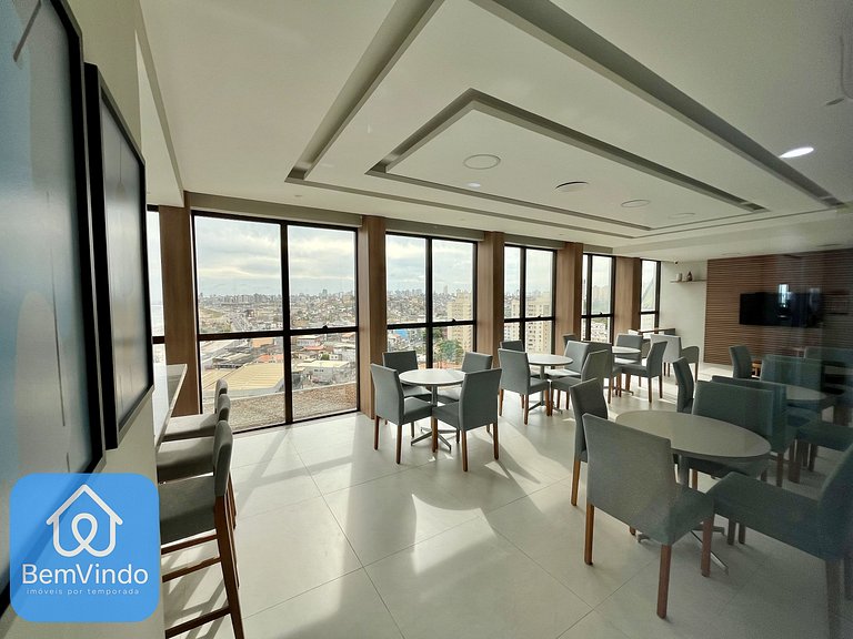 Apartamento Completo: 02 Quartos no Smart Orla