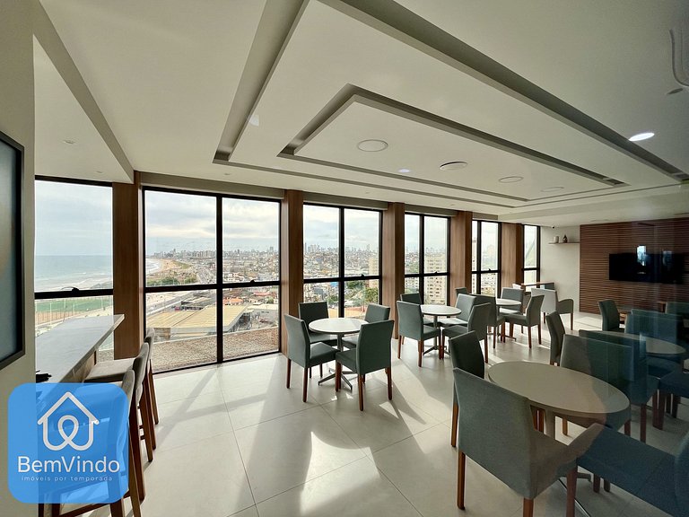 Apartamento Completo: 02 Quartos no Smart Orla