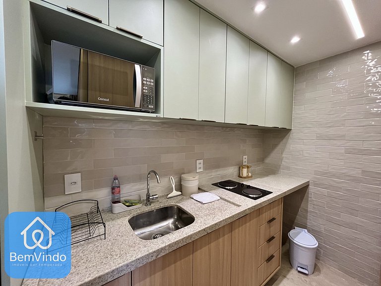 Apartamento Completo: 02 Quartos no Smart Orla