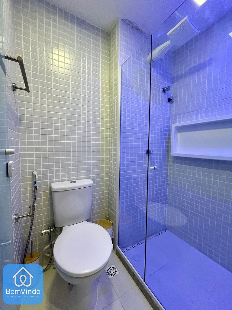 Apartamento Completo: 02 Quartos no Smart Orla