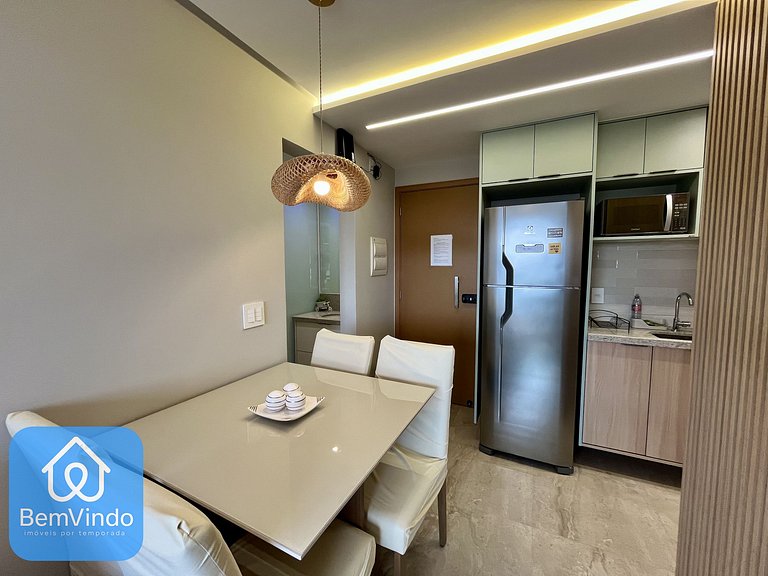 Apartamento Completo: 02 Quartos no Smart Orla