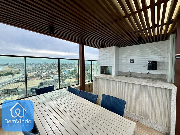 Apartamento Completo: 02 Quartos no Smart Orla