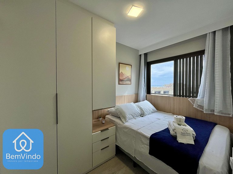 Apartamento Completo: 02 Quartos no Smart Orla