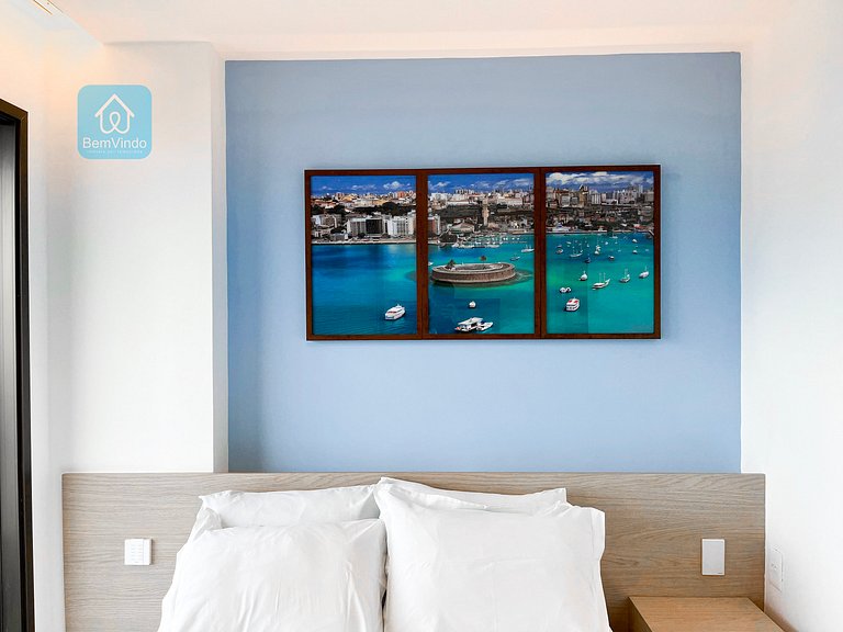 Apartamento Completo com Varanda Na Barra