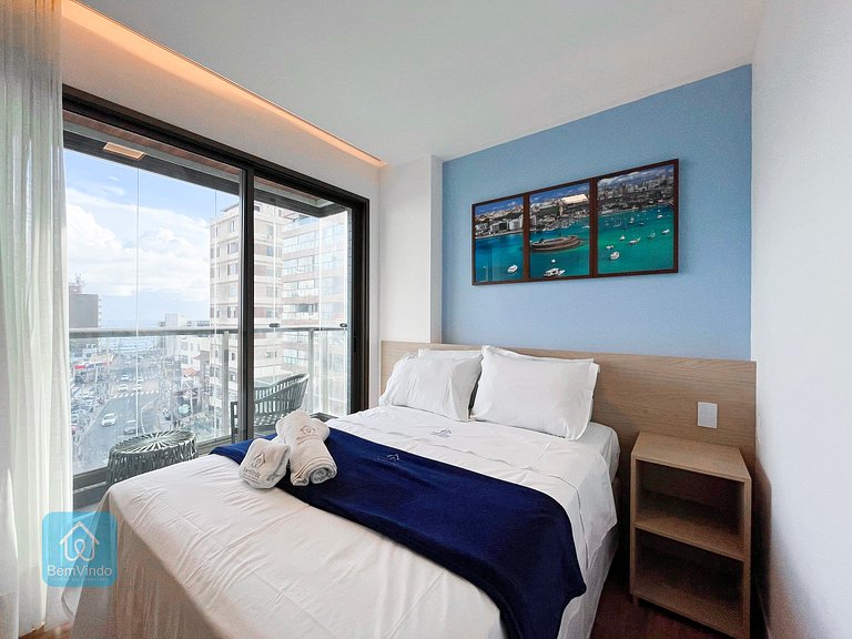 Apartamento Completo com Varanda Na Barra