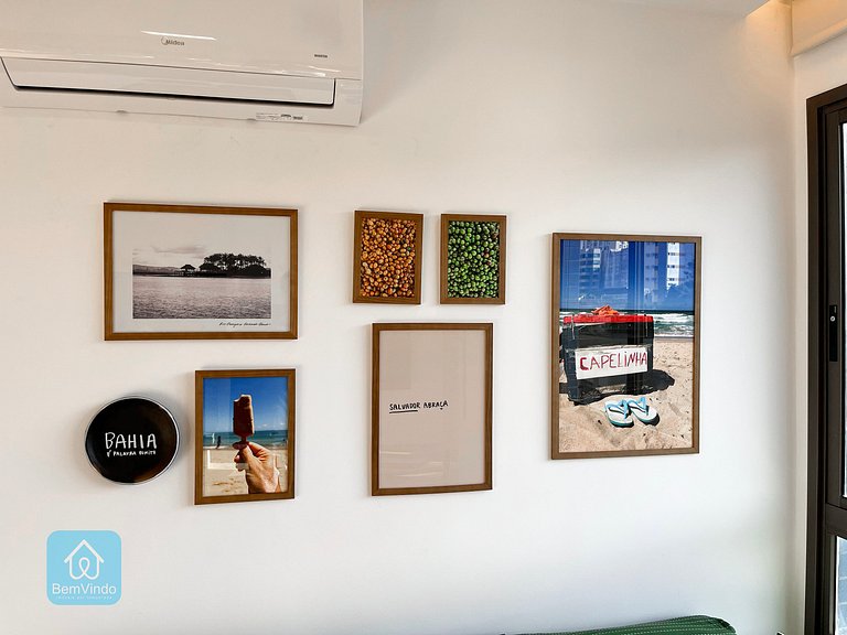 Apartamento Completo com Varanda Na Barra