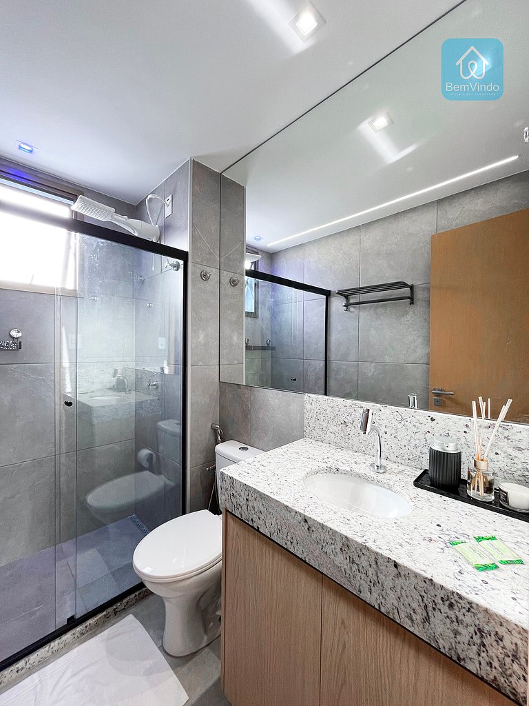 Apartamento Completo com Varanda Na Barra