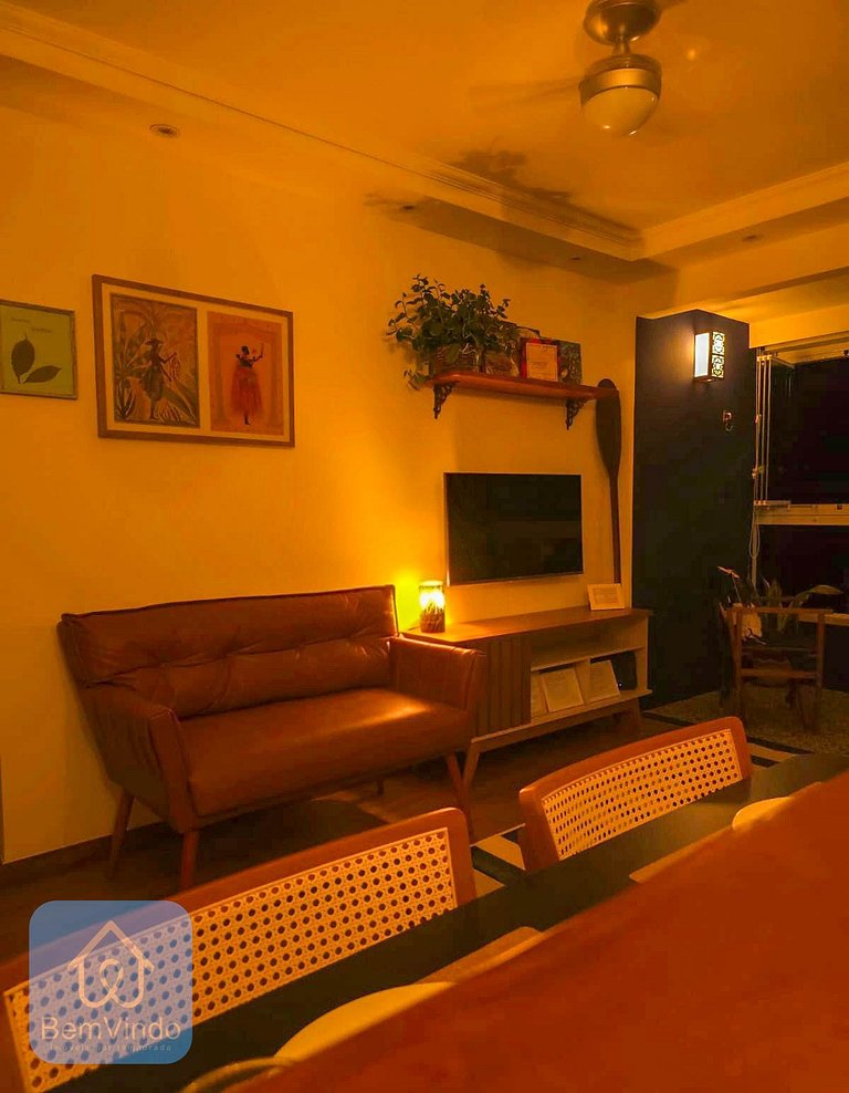 Apartamento Com Linda Vista Mar