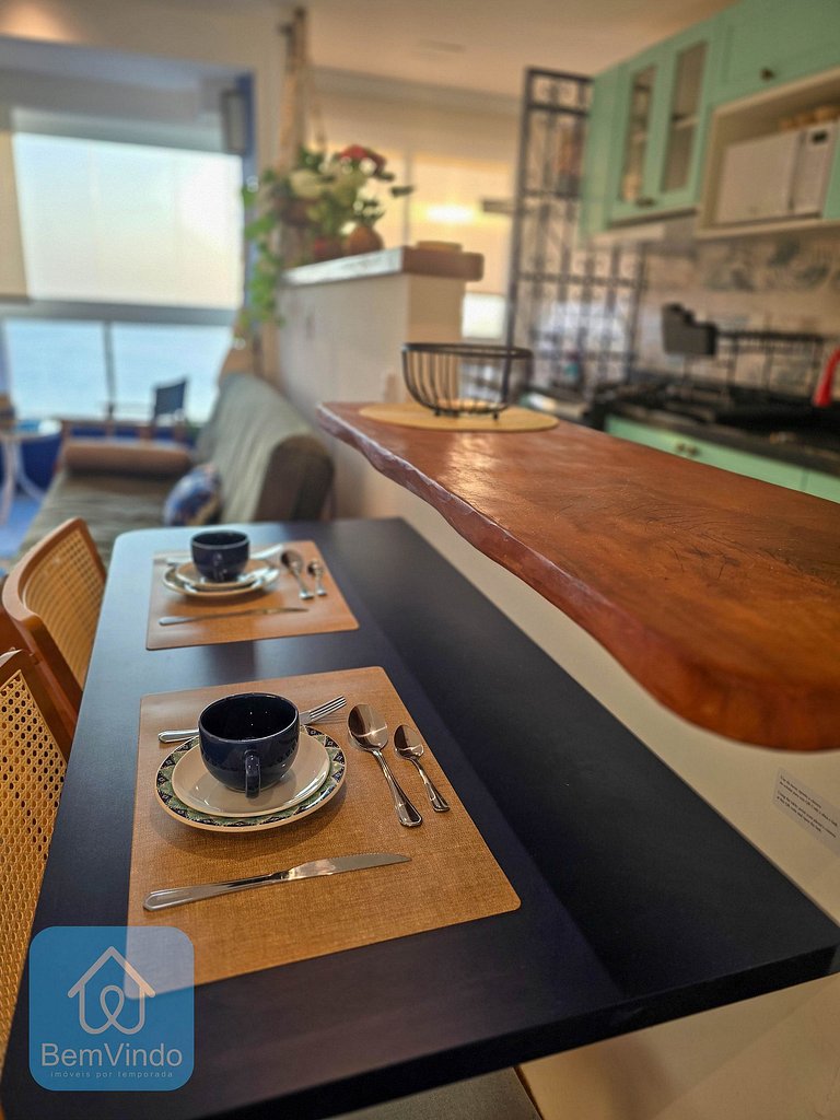 Apartamento Com Linda Vista Mar