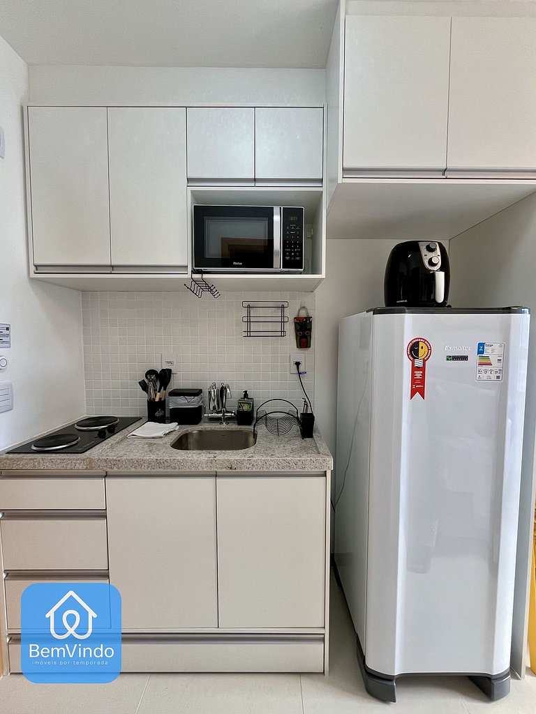 Estúdio Aconchegante com Vista Mar