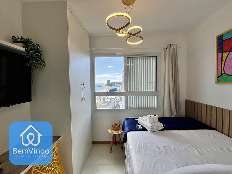 Estúdio Aconchegante com Vista Mar