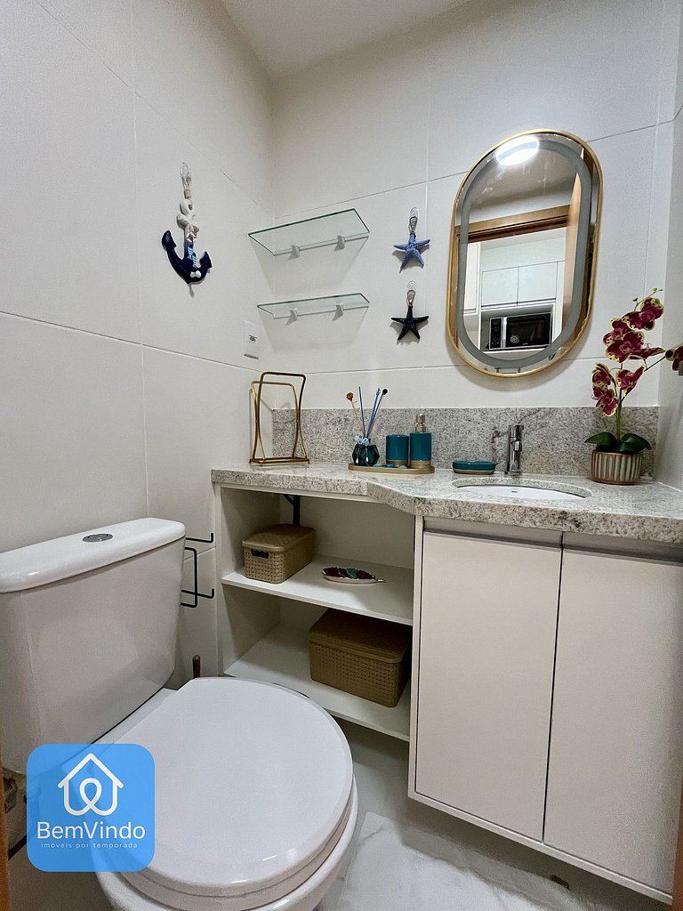 Estúdio Aconchegante com Vista Mar