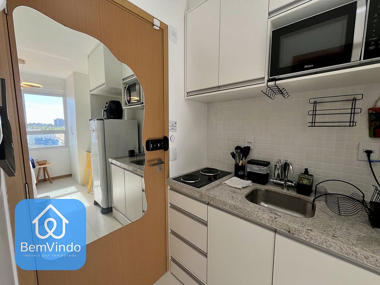 Estúdio Aconchegante com Vista Mar