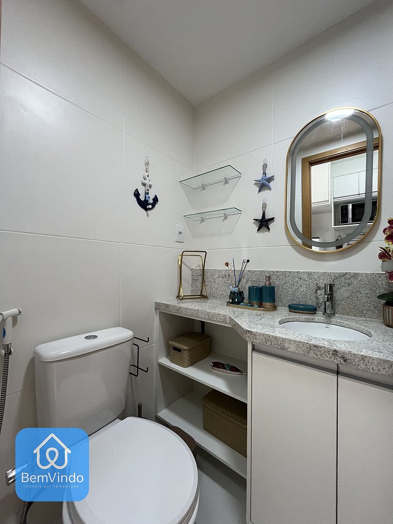 Estúdio Aconchegante com Vista Mar