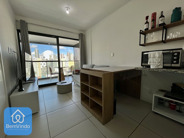 Apartamento Quarto e Sala Completo Na Barra
