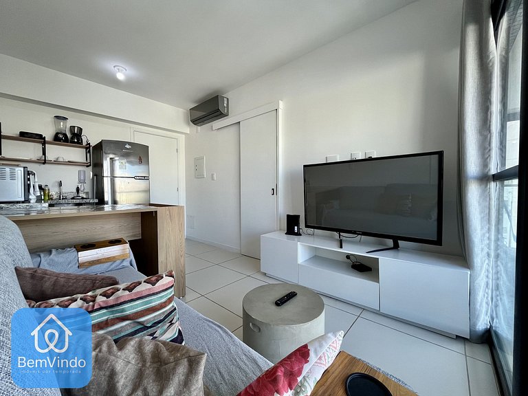 Apartamento Quarto e Sala Completo Na Barra