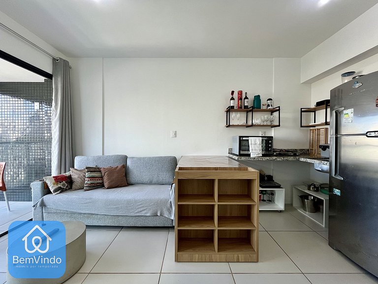 Apartamento Quarto e Sala Completo Na Barra