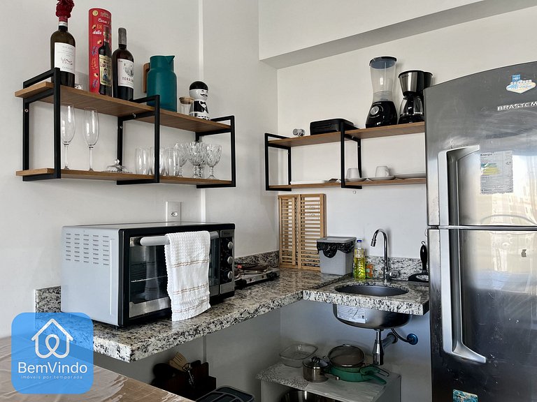 Apartamento Quarto e Sala Completo Na Barra