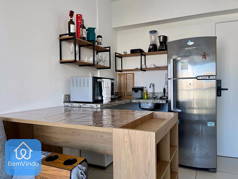 Apartamento Quarto e Sala Completo Na Barra