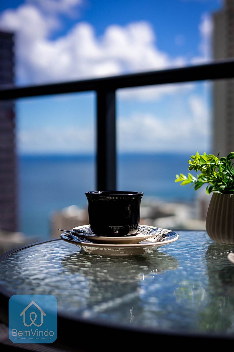 Estúdio Com Vista Mar da Baía de Todos os Santos