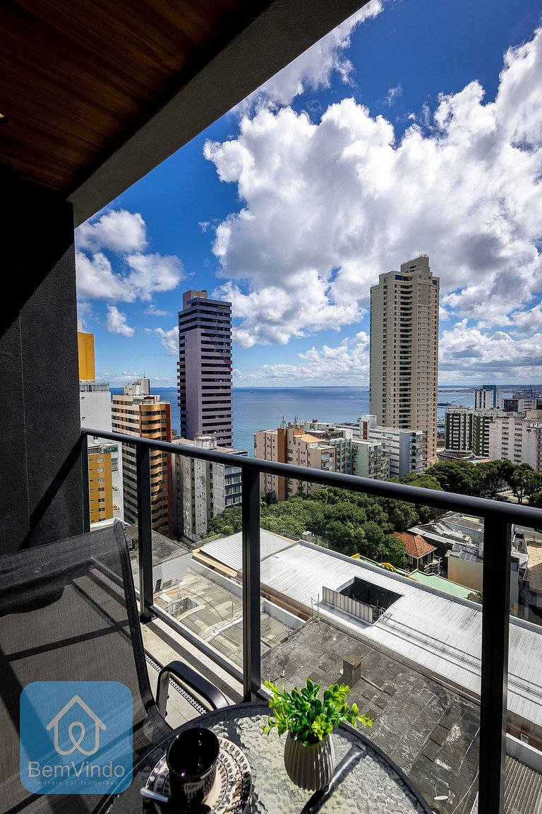 Estúdio Com Vista Mar da Baía de Todos os Santos