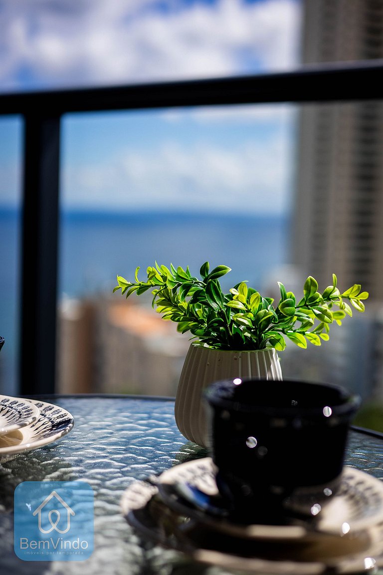 Estúdio Com Vista Mar da Baía de Todos os Santos