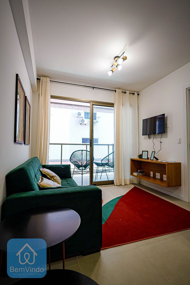 Quarto e Sala Aconchegante no Barra Conceito