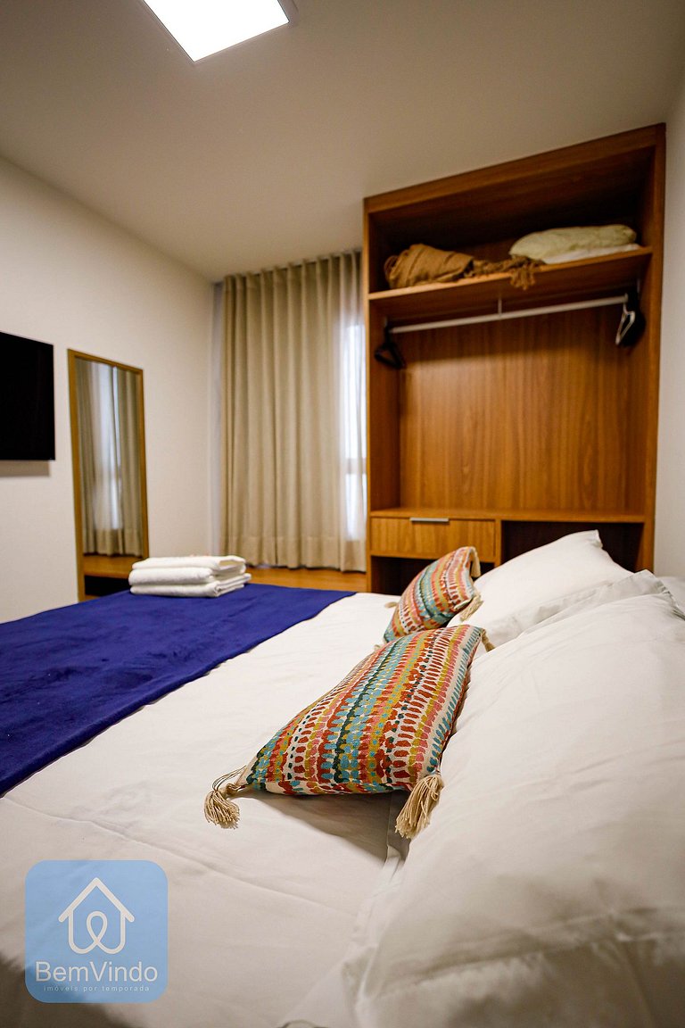 Quarto e Sala Aconchegante no Barra Conceito