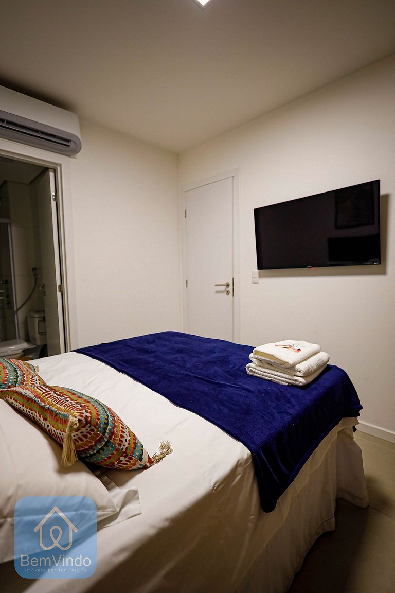 Quarto e Sala Aconchegante no Barra Conceito