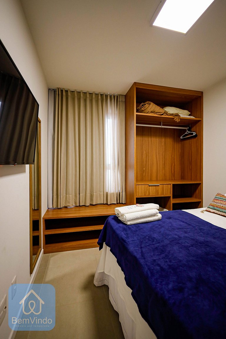 Quarto e Sala Aconchegante no Barra Conceito